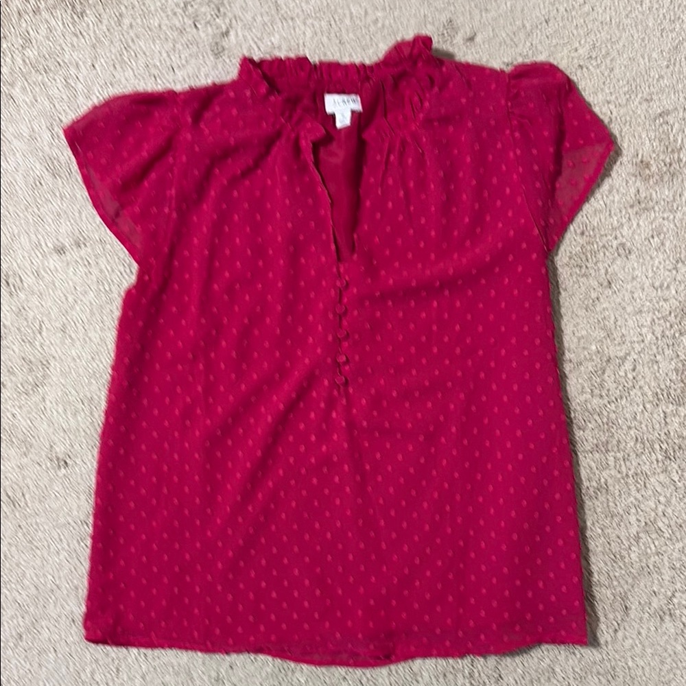 J.Crew Pink Textured Blouse